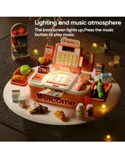 42pcs Kids Cash Register Playset with Pretend Money, Grocery Items, Calculator, Scanner, Credit Card - Ideal for Supermarket Role-Play, Perfect Gift for Christmas, Easter, Birthday 42pcs Kids Cash Register Playset with Pretend Money, Grocery Items, Calculator, Scanner, Credit Card - Ideal for Supermarket Role-Play, Perfect Gift for Christmas, Easter, Birthday