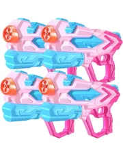 4 PCS Water Gun for Super Squirt Guns Water Soaker Blaster 4 Shooting Modes Switch 26 Ft Long Shooting Range Summer Water Toys Gun for Boys Girls Adults Outdoor Pool Garden Pink 4 PCS Water Gun for Super Squirt Guns Water Soaker Blaster 4 Shooting Modes Switch 26 Ft Long Shooting Range Summer Water Toys Gun for Boys Girls Adults Outdoor Pool Garden Pink