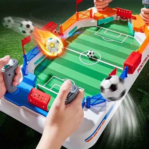 1pc Interactive Table Football Game for Youngsters - 2-in-1 Parent-Youngsters Puzzle Board Game, Plastic Frame, Luck-Based Soccer Toy for Boys Ages 3-8, Football Toys