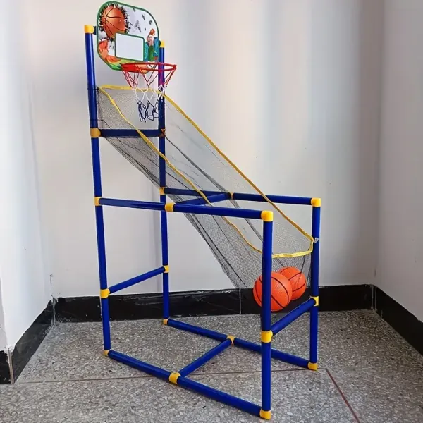 A Portable And Detachable Basketball Hoop for Children That Includes 2 Balls, Suitable for Indoor And Outdoor Family Interaction Sports Toy.