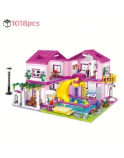 City Street View House Summer Holiday Villa Castle Building Block Girls Series Swimming Pool Bricks DIY Assembled Toys Kids Christmas Birthday Gift City Street View House Summer Holiday Villa Castle Building Block Girls Series Swimming Pool Bricks DIY Assembled Toys Kids Christmas Birthday Gift