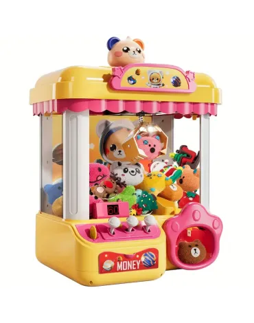 Claw Machine with Claw - Interactive Arcade Game with Moving Claw Arm, Money Slot & Prize Dispenser - Birthday Party/Fairground Carnival Game for Kids Ages 4-8