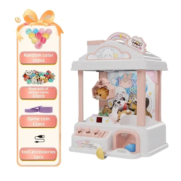 Claw Machine, White Bear Theme, Claw Machine Toys, Party Claw Machine, Exercise Hand-eye Coordination, Claw Machine Toys for 4-5-6-7-8 Years Old, New Year Gift, School Starts