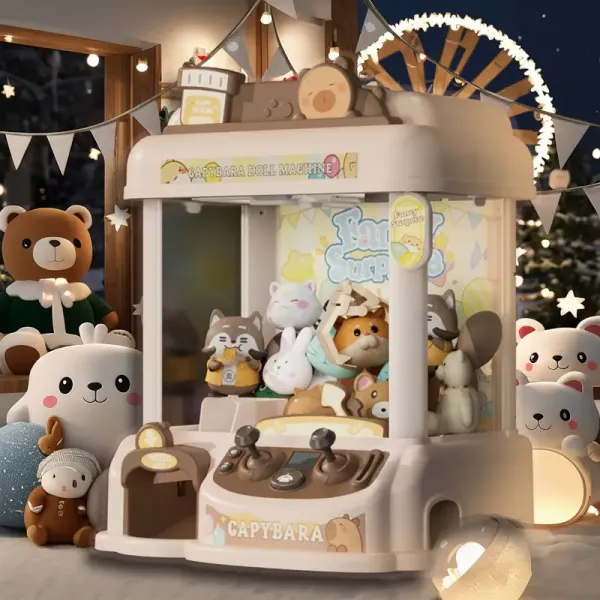 Claw Machine For Kids Girls Boys With Light Music, Capybara Theme, Exercise Hand-eye Coordination, Claw Toy For 4 5 6 7 8 Years Old, Christmas Gift, New Year Gift